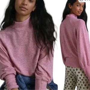 Maeve Pink Turtleneck Sweater